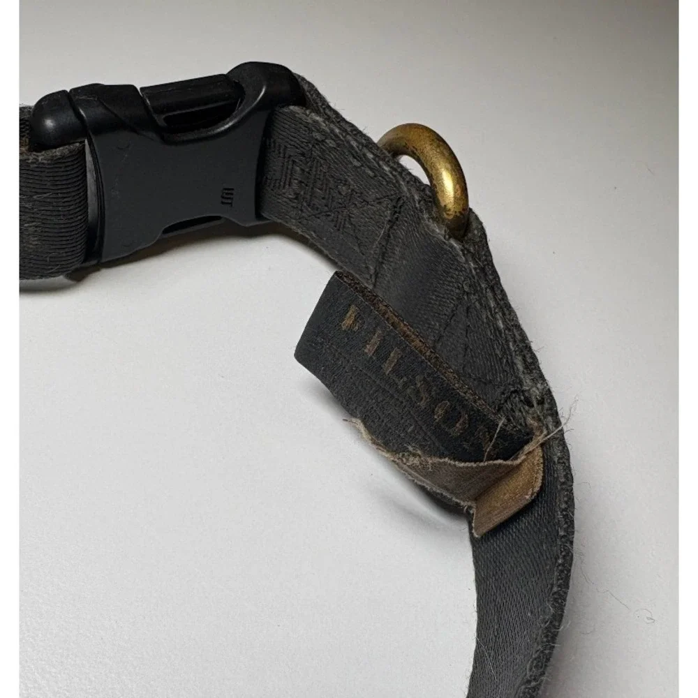 FILSON Adjustable Dog Collar | Black/Gray